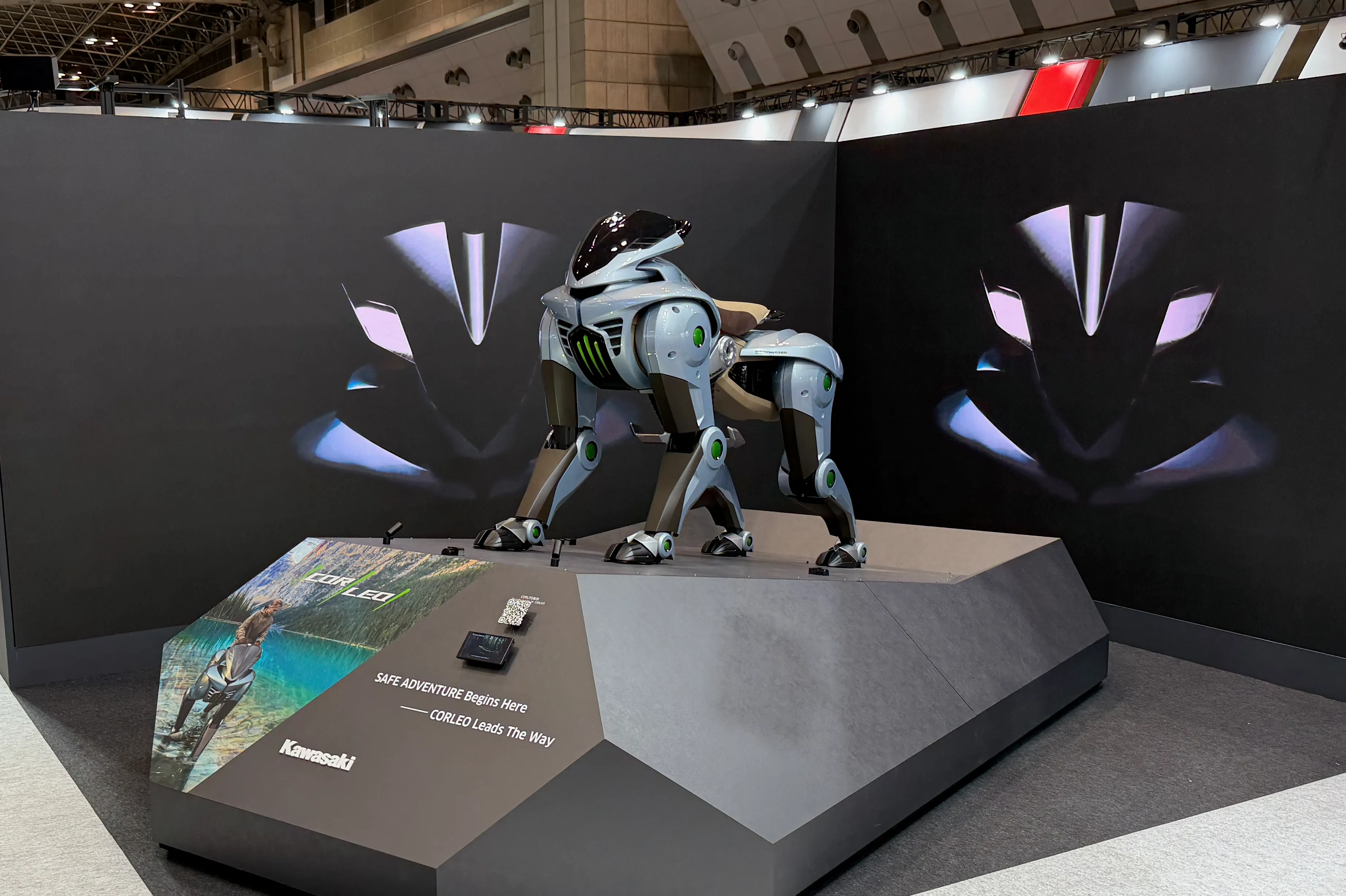 The Kawasaki CORLEO exhibit.
